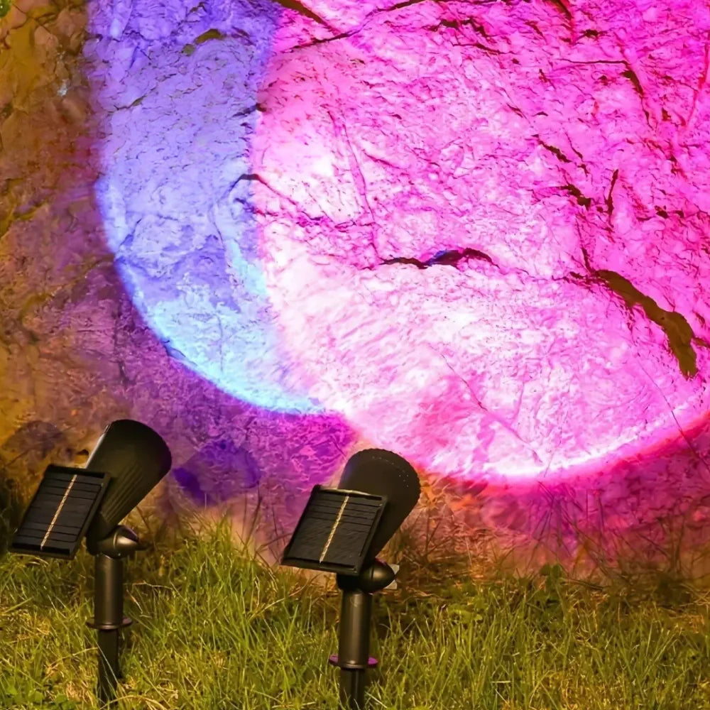 Soldrevet Havespotlight – Miljøvenlig Udendørsbelysning Outdoor Lights Tech Butik 2 Flerfarvet