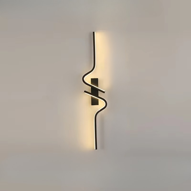 Moderne Minimalistisk Strip LED Væglampe til Soveværelse og Stue Lamp Tech Butik 80cm Varmt lys