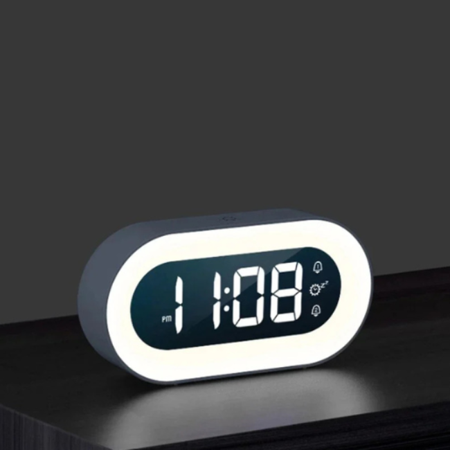 Sanft Lys Vækkeur – Natlys og Rolig Opvågning home others Tech Butik