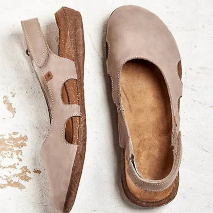 Ortopædiske Lukkede Sandaler til Kvinder – Komfort, Støtte & Hverdagens Stil Women Sandals Tech Butik Beige 35