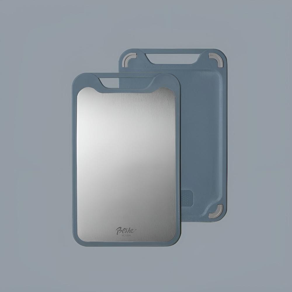 Stilfuldt Dobbeltsidet Skærebræt i Rustfrit Stål – Præcision på Begge Sider til Moderne Køkkener Skærebræt Tech Butik Blå 14"x9"