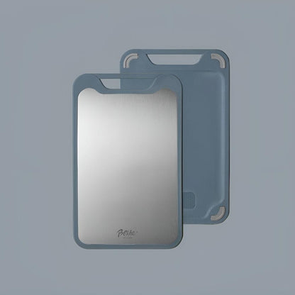 Stilfuldt Dobbeltsidet Skærebræt i Rustfrit Stål – Præcision på Begge Sider til Moderne Køkkener Skærebræt Tech Butik Blå 14"x9"