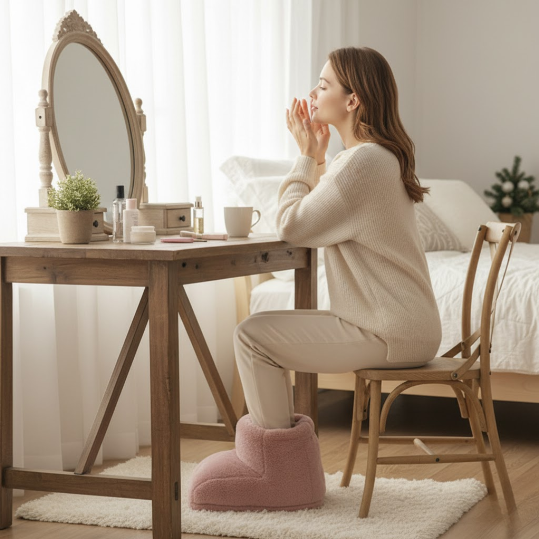 Trådløs Elektrisk Fodvarmer – Bærbar og Hyggelig Varme til Kolde Dage Home Tech Butik