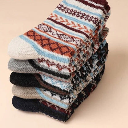 Vinter Termo Uldsokker – Klassisk Nordisk Design for Ekstra Varme Winter Wool Socks Tech Butik Sæt C 38-45