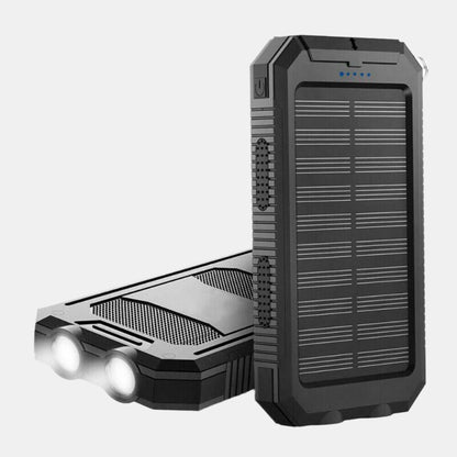 20,000mAh soloplader powerbank til ubegrænset energi udendørs Powerbank Tech Butik Sort