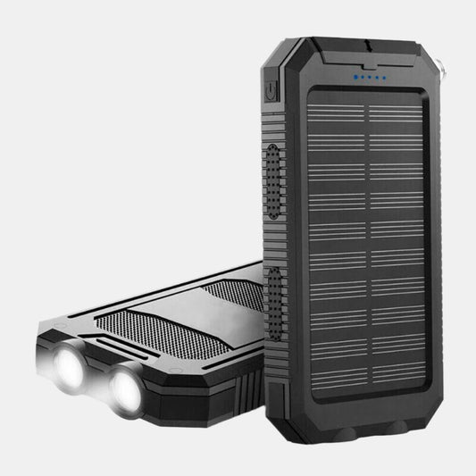 20,000mAh soloplader powerbank til ubegrænset energi udendørs Powerbank Tech Butik Sort