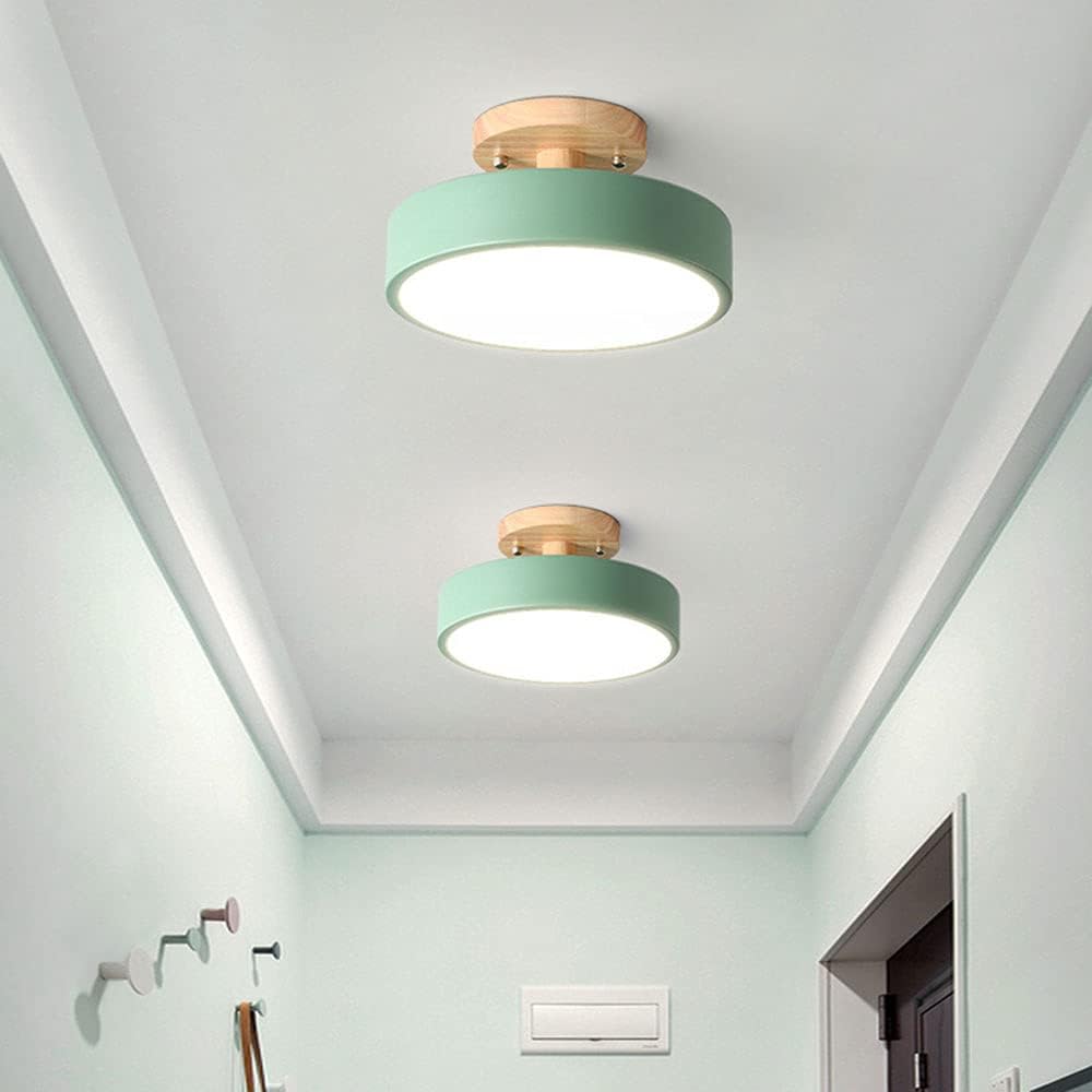 Moderne Træ LED Loftlampe til Stilfulde Rum Loftslampe Tech Butik
