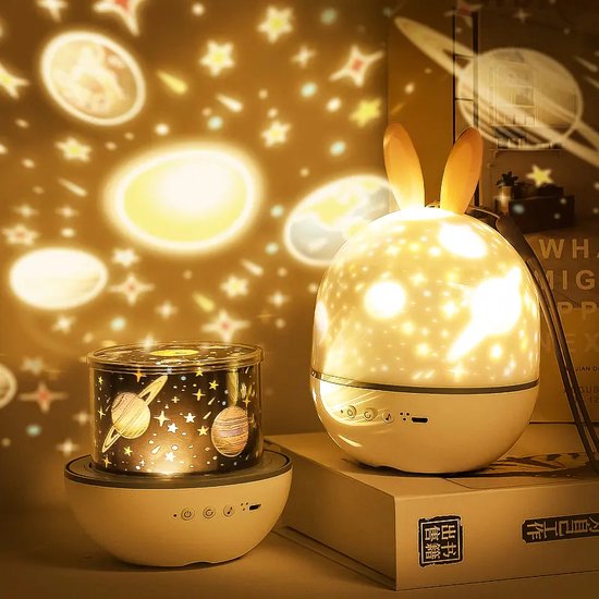 Magisk Stjernehimmel Projektor – Fortryllende Natlys & Beroligende Musik til Børneværelser Table lamp Tech Butik