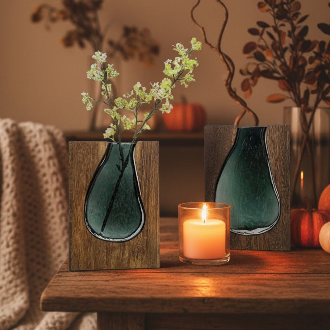 Nordisk Live Edge Vase – Minimalistisk Naturinspireret Dekoration Vases Tech Butik