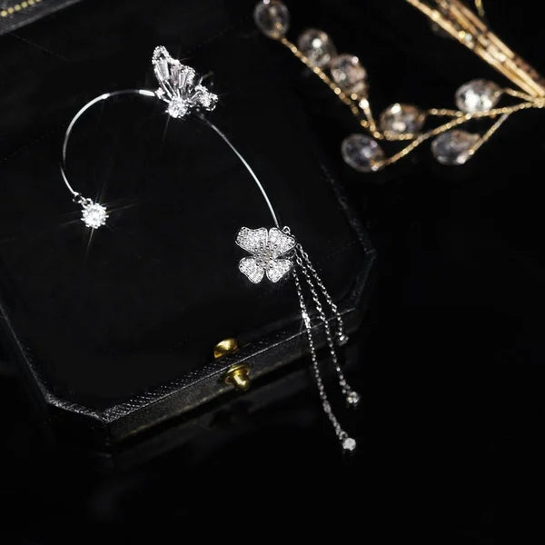 Sommerfugle Øreringe med Zirkon – Elegant Glans, Hypoallergen og Komfortabel Hele Dagen Earrings Tech Butik