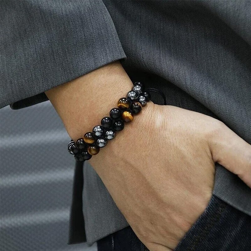 Luksuriøst Dobbeltlags Armbånd med ædelsten Bracelets Tech Butik