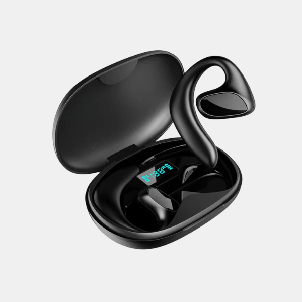 Oversættelses-øretelefoner – Trådløs Realtidsoversættelse i Flere Sprog Tech Butik Sort