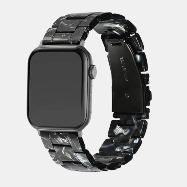 Urrem i Resin – Let og Elegant Design Smart Watches Tech Butik Sort Skildpadde 38/40/41mm
