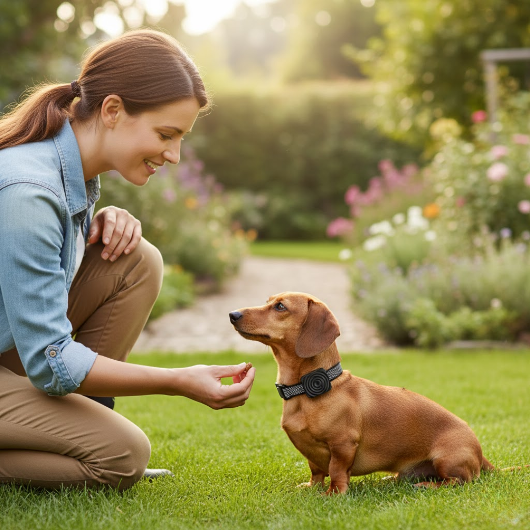 Træningshundehalsbånd – Effektiv og Komfortabel Gø-kontrol til Små Hunde Collar Tech Butik