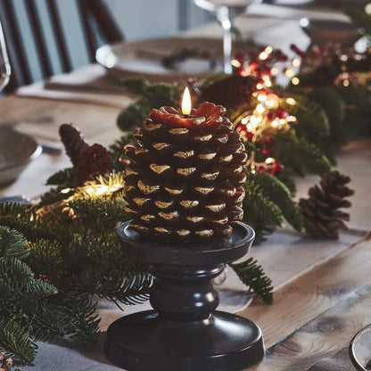 Flameless Kogler Stearinlys – Hyggeligt Skær med Rustik Charm Home & Decor Tech Butik