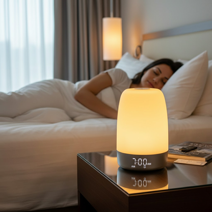 Vågn Op med Natlys og Solopgangssimulerende Vækkeur – Stå Op og Sov Naturligt Lamp Tech Butik