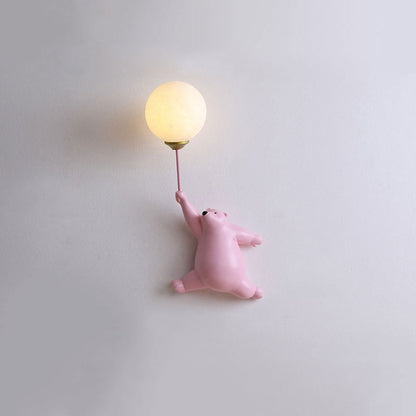 Børne Væglampe – Bedårende Bamse med Ballon Design Indoor Wall Lamp Tech Butik