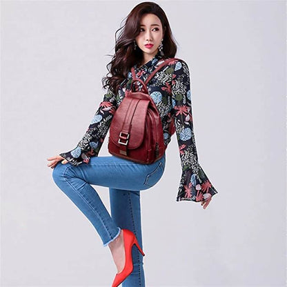 Elegant Rygsæk i Kunstlæder til Kvinder – Stilfuld & Funktionel Bags Tech Butik