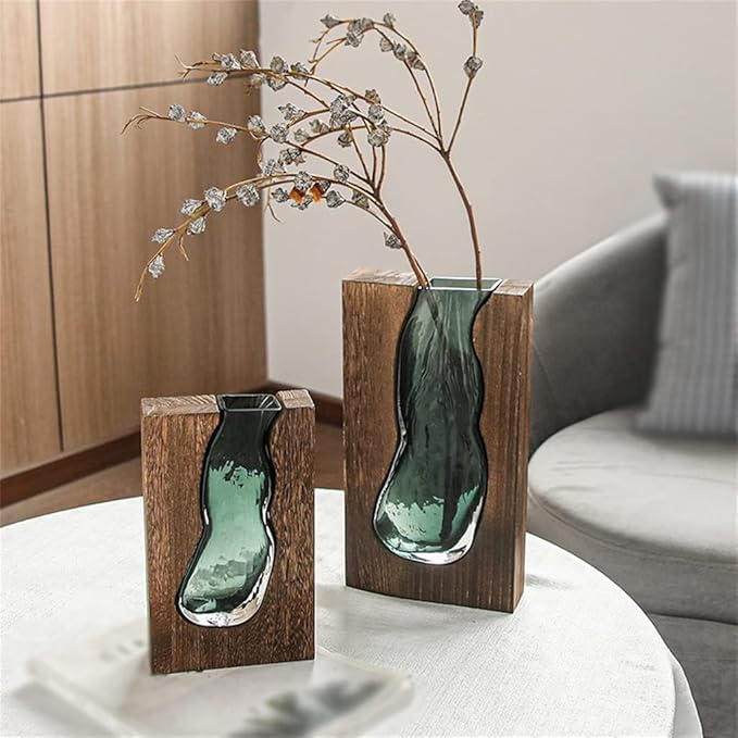 Nordisk Live Edge Vase – Minimalistisk Naturinspireret Dekoration Vases Tech Butik