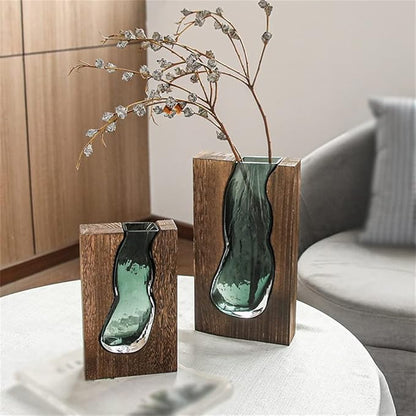 Nordisk Live Edge Vase – Minimalistisk Naturinspireret Dekoration Vases Tech Butik