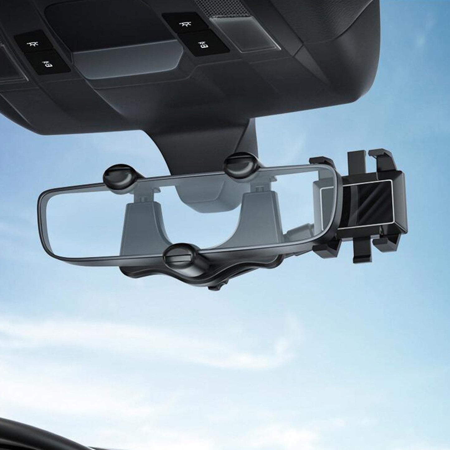 Universal Bilbagspejl Håndfri Telefonholder rearview mirror phone holder Tech Butik