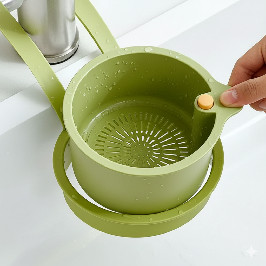 Anti-Tilstopnings Vaskekurv – Hygiejnisk Afløb med Nem Tømning Tech Butik