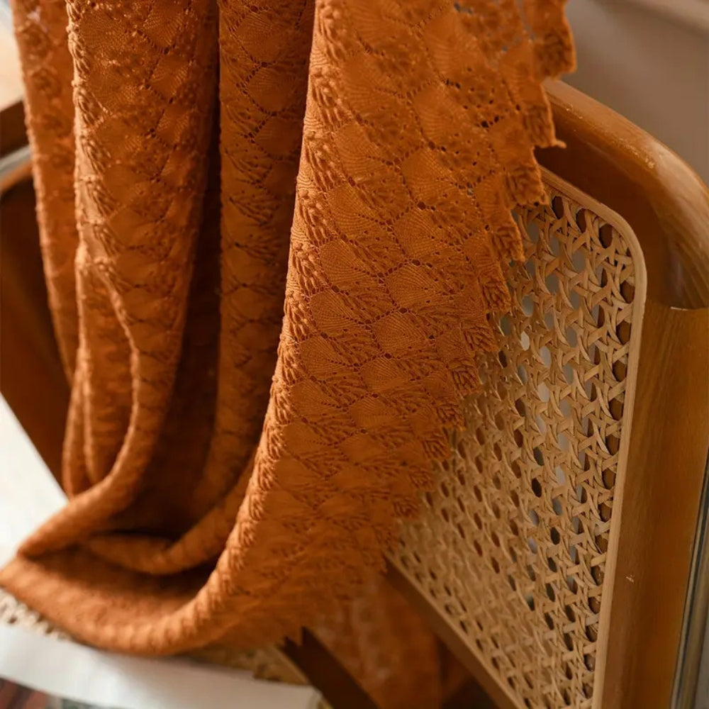 Elegant Boho Hæklet Gardin – Håndlavede Kunstneriske Gardiner til en Hyggelig, Vintage Stemning Curtains Tech Butik