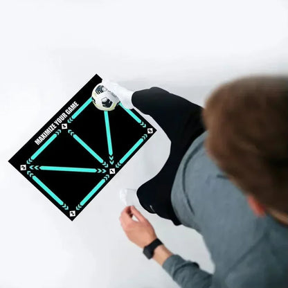 Soccer Pro Træningsmåtte og Videotræningsprogram – Mestr Dine Færdigheder Hjemmefra Football Pro Training Mat Tech Butik
