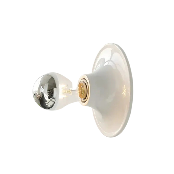 Revival Væglampe – Retro Design, Farverig Stil og Stemningsfuldt Lys Wall Light Fixtures Tech Butik Hvid D15-H13cm Varm Hvid (2700-3500K)