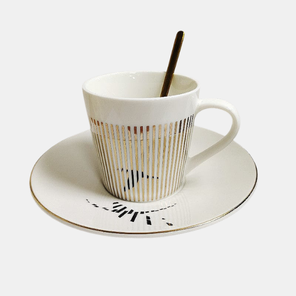 Kreativ Kaffekop – Elegant Design med Spejlrefleksion Mug Tech Butik Den Flyvende Fugl