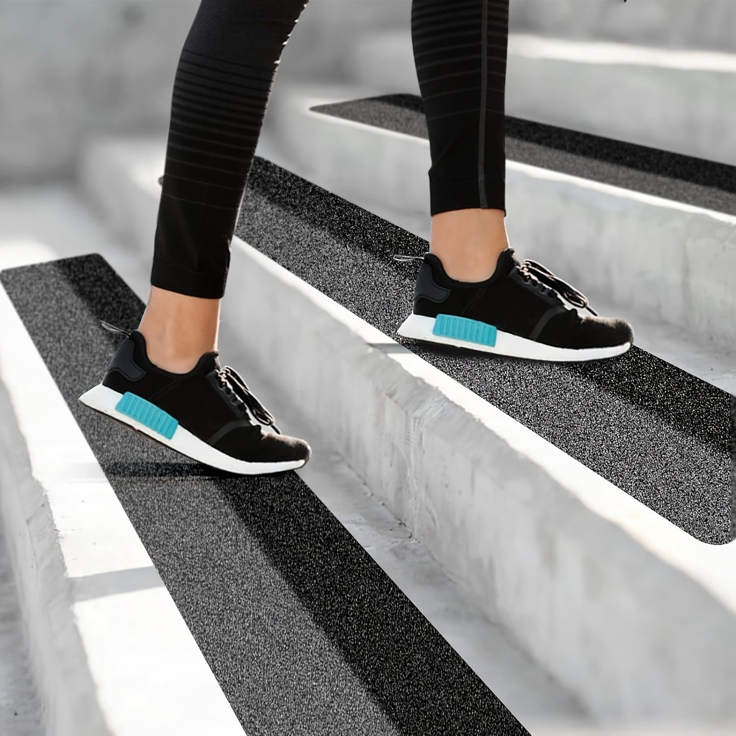 10-Pak Skridsikre Trappestrips – 80-Korn Kraftig Gummi for Sikker Indendørs & Udendørs Fodfæste Home & Decor Furniture Tech Butik