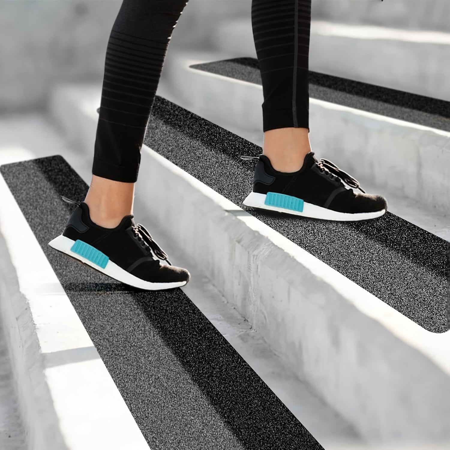 10-Pak Skridsikre Trappestrips – 80-Korn Kraftig Gummi for Sikker Indendørs & Udendørs Fodfæste Home & Decor Furniture Tech Butik