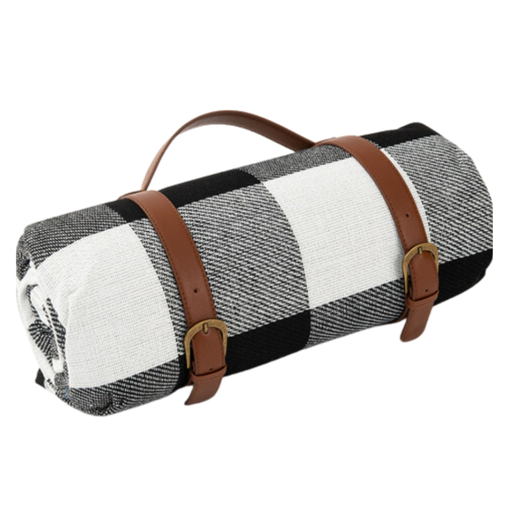 Vandtæt Picnicmåtte – Let Tæppe til Udendørs Sjov Mats Tech Butik Sort 2 150x200cm