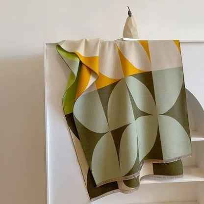 Elegant Dames Vendbar Tørklæde – Alsidig Modeaccessory til Enhver Outfit Poncho & Shawls Tech Butik