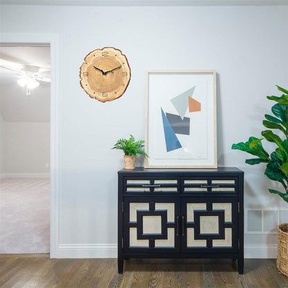 Vægur med Årringe – Naturligt Design, Lydløst og Elegant Tech Butik