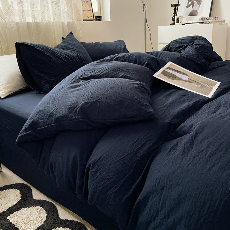 Minimalistisk Bomulds Sengetøjssæt – Enkel Elegance med Hygge og Komfort Bedding Tech Butik Flåde Tvilling