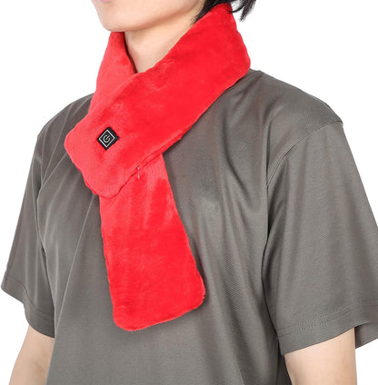 Selvopvarmende USB Halsvarmer Tørklæde – Genopladelig Komfort Med Smart Teknologi Heated Neck Scarf Tech Butik Rød