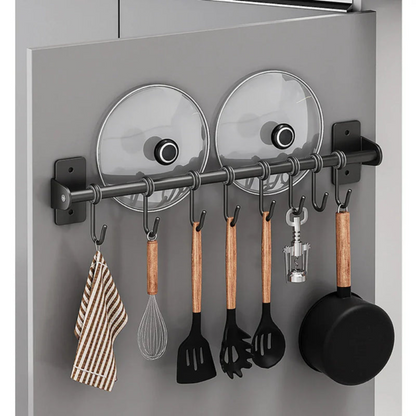Moderne Køkken Knage Rack – Pladsbesparende stålrack til redskaber Kitchen Accessories Tech Butik
