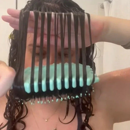 3-i-1 Hårbørste – Alsidigt Værktøj til Styling, Udbørstning og Glatning Hairbrushes & Combs Tech Butik