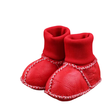 Varme & Bløde Baby Hjemmesko - Skridsikre og Komfortable Hele Dagen Baby & Toddler Shoes Tech Butik Rød 15 (0-6 Måneder)