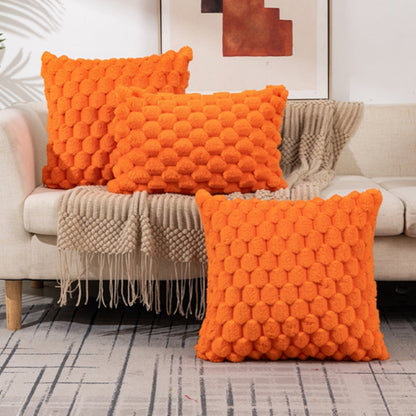 Blød Marshmallow Pudeovertræk – Tilfør Tekstur og Komfort med Luksuriøs Blødhed Cushions Tech Butik Orange 51 cm x 51 cm