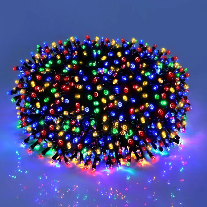 Vandtæt LED-lys Lyskæde – Stemningsfuld Belysning til Have, Fest og Hverdag String Lights Tech Butik Flerfarvet 10M 100 LED'er
