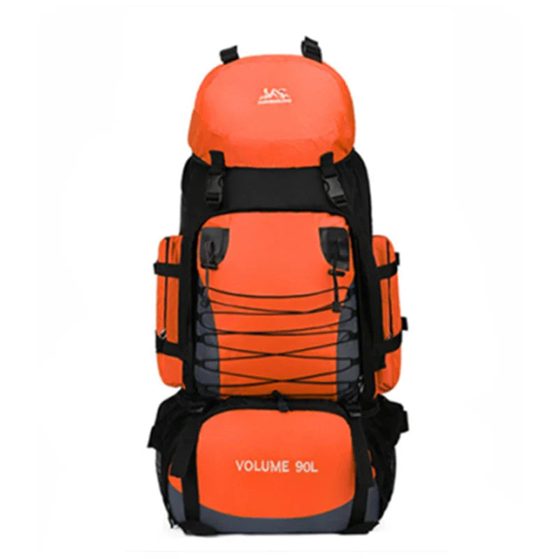 ExpeditionPro 90L Tactical Rygsæk Robust Stor Kapacitet Udendørs Rygsæk til Eventyrere Vandretursrygsække Tech Butik Orange