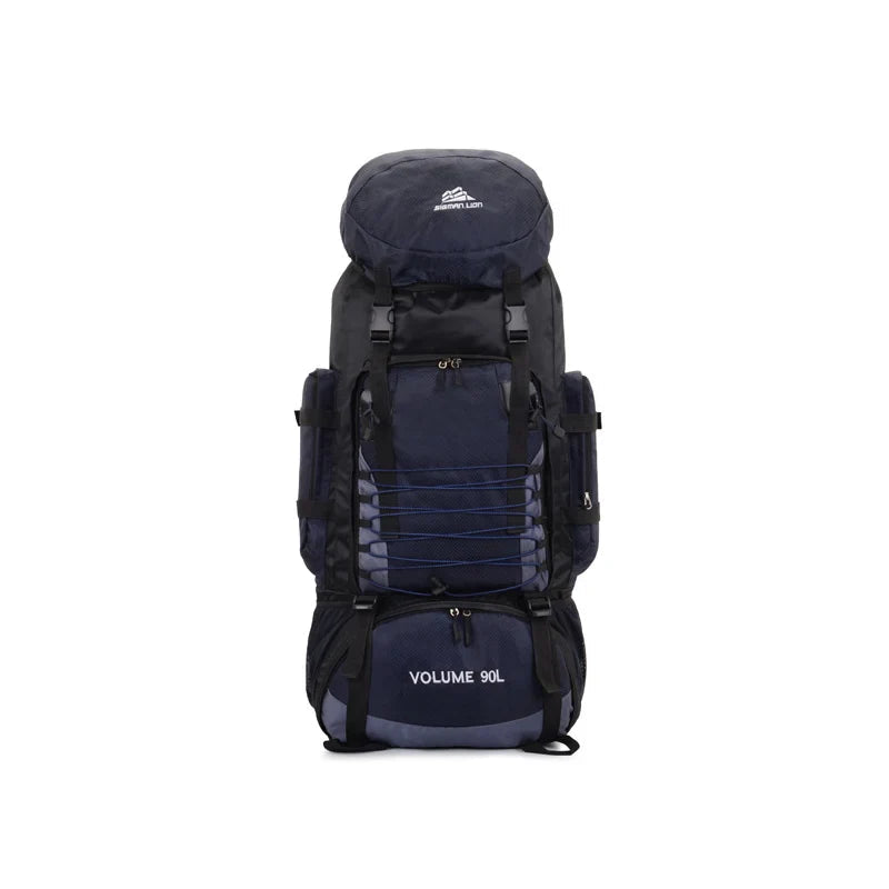 ExpeditionPro 90L Tactical Rygsæk Robust Stor Kapacitet Udendørs Rygsæk til Eventyrere Vandretursrygsække Tech Butik Mørkeblå