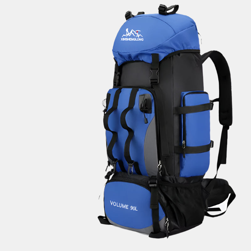 90L Udendørs Rygsæk til Vandring & Camping Tasker Tech Butik Blå