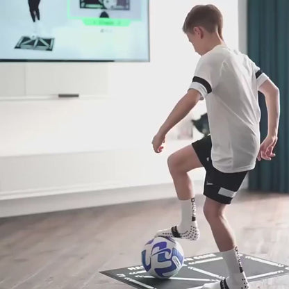 Soccer Pro Træningsmåtte og Videotræningsprogram – Mestr Dine Færdigheder Hjemmefra Football Pro Training Mat Tech Butik