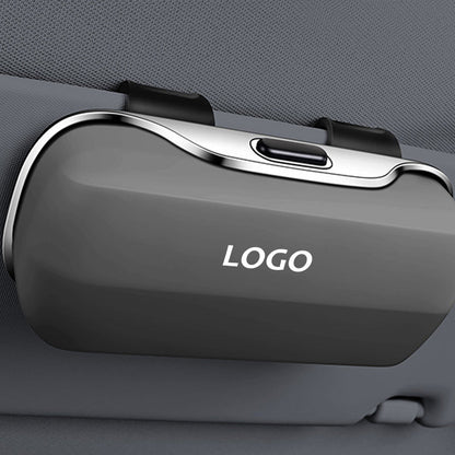 Elegant solbrilleetui til bil – Praktisk og sikker opbevaring på solskærmen Car Accessories Tech Butik Grau Intet logo