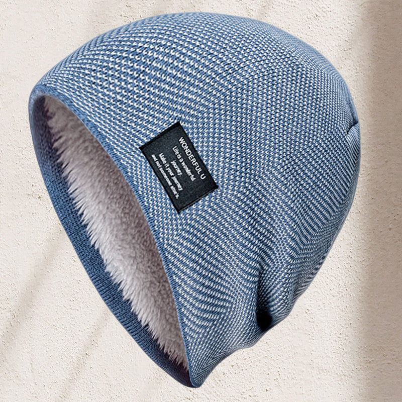 Uldne Hue – Varm, Strækbar Hovedbeklædning til Hverdagskomfort muts beanie Tech Butik Denim blå