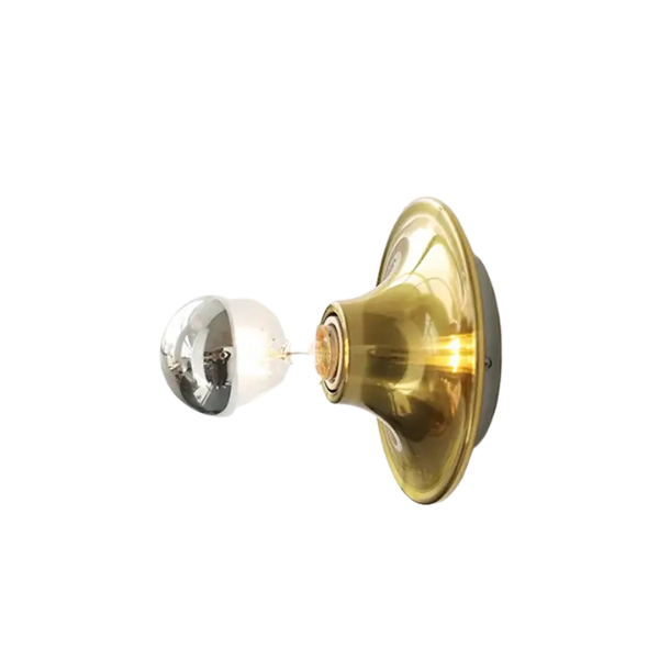 Revival Væglampe – Retro Design, Farverig Stil og Stemningsfuldt Lys Wall Light Fixtures Tech Butik Guld D15-H13cm Varm Hvid (2700-3500K)