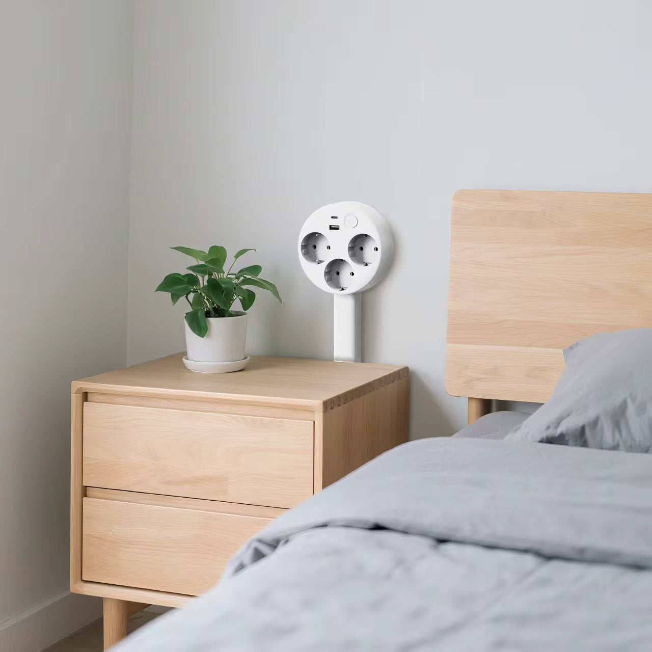 Smart Forlængelig Stikkontakt – Udvidelig strøm til hjem og kontor Home Tech Butik
